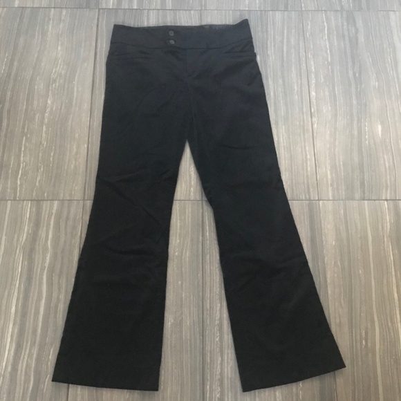 Banana Republic Black Velvet Pants - Picture 2 of 9